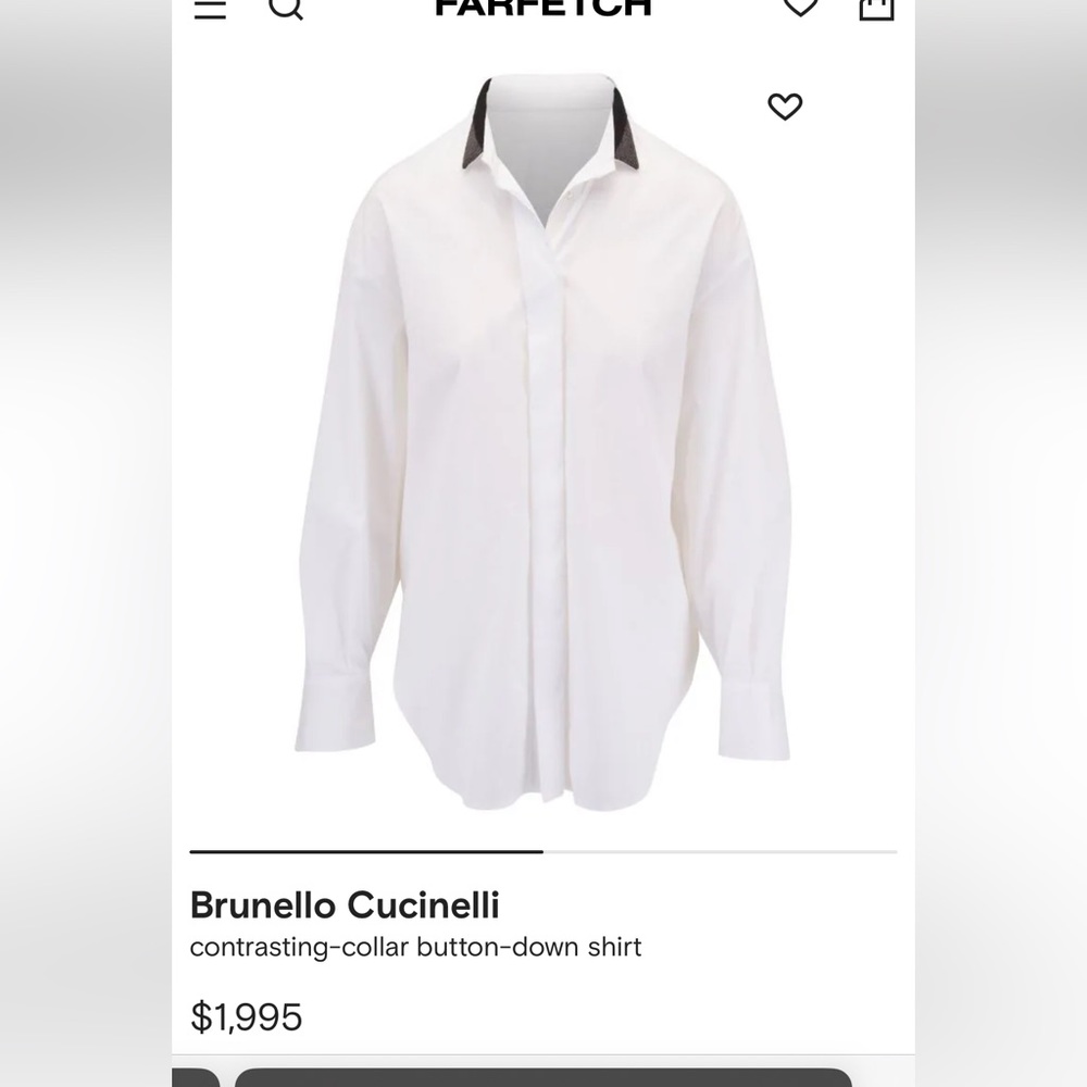 Cucinelli Monili trimmed collar button up shirt